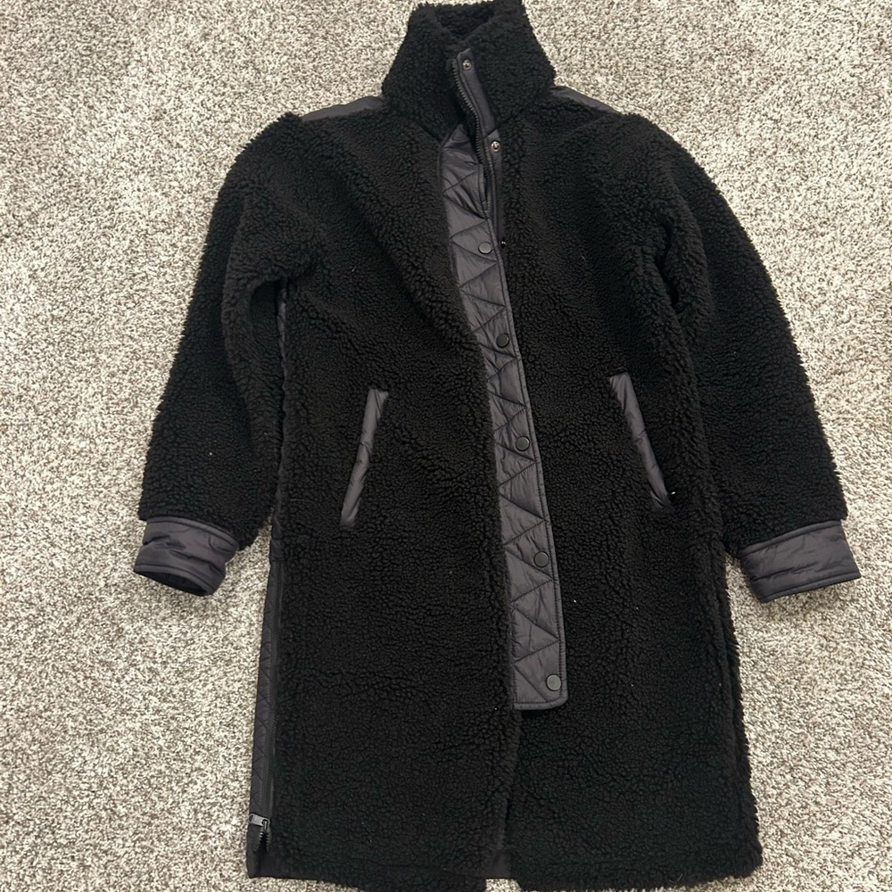 Athleta Black Sherpa Jacket